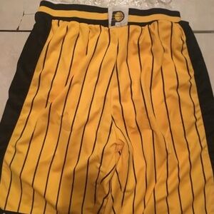 Men's Rare Vintage Gold Indiana Pacers 1999/00 Basketball Shorts Sz Medium.
